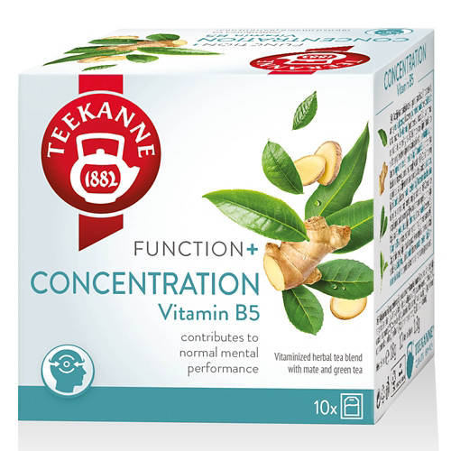 Elölnézet 1, Funkcionális teaválogatás, Concentration, 10 filter