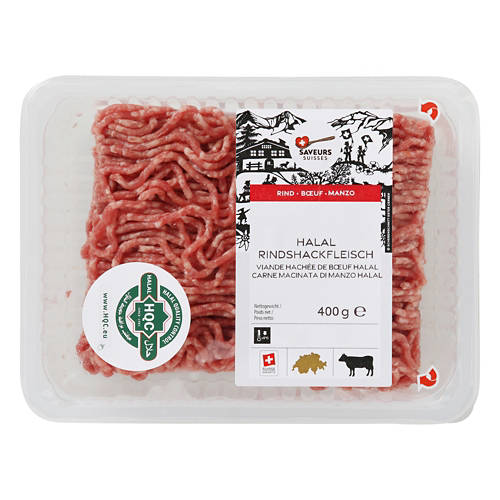 Vue de face 2, Viande de bœuf hachée halal