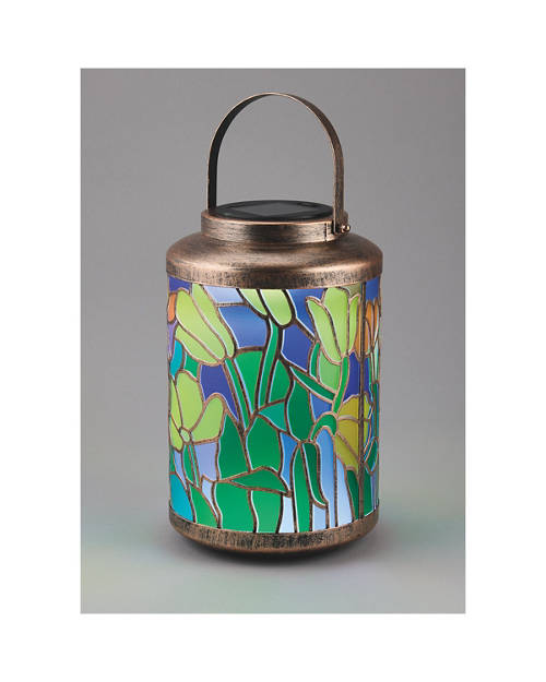 Details 1, Solar Stained Glass Lantern