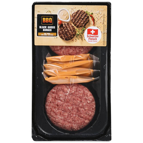 Vista frontale 2, Hamburger Black Angus