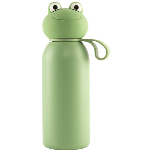 Vue de face 1, Gamme de produits design et de boissons, bouteille, grenouille