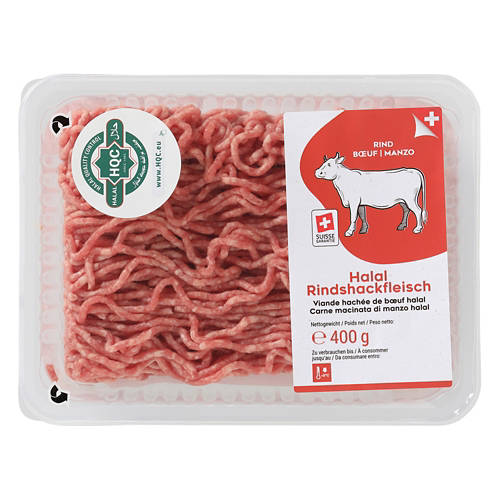 Vue de face 2, Viande de bœuf hachée halal