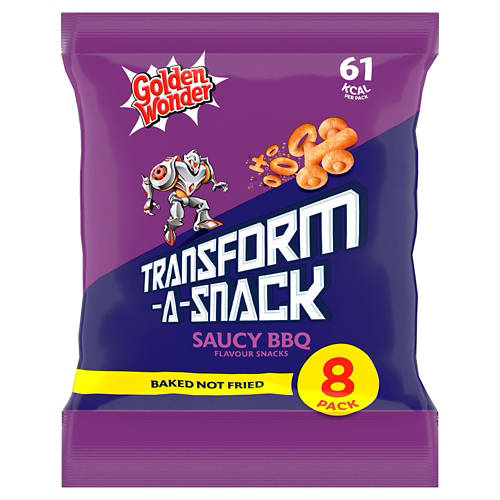 Front shot 1, Transform A Snack Saucy BBQ 8 Pack