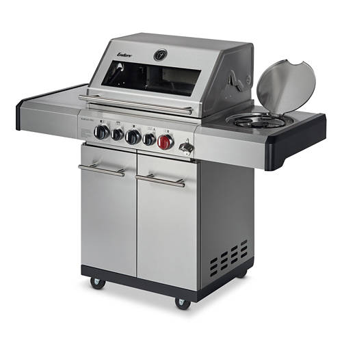 Details 1, Gasgrill Kansas Pro 3 SIK Turbo II inkl. Wetterschutzhülle