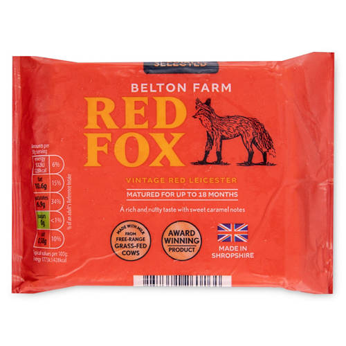 Belton Farm Red Fox Vintage Red Leicester Cheese