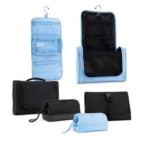 Gruppo 1, Borsa da viaggio per cosmetici, da appendere, blu