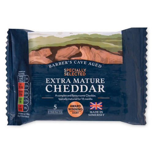Barber's Cave Aged Extra Mature British Cheddar Cheese