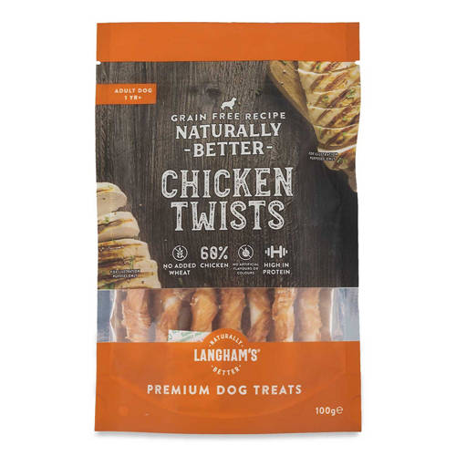 Natural Dog Treats Chicken Twists