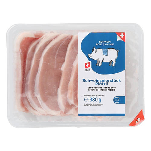 Vue de face 2, Escalopes de filet de porc