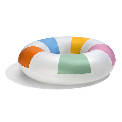 Vista frontale 1, Assortimento di lettini galleggianti e anelli, anello, multicolore