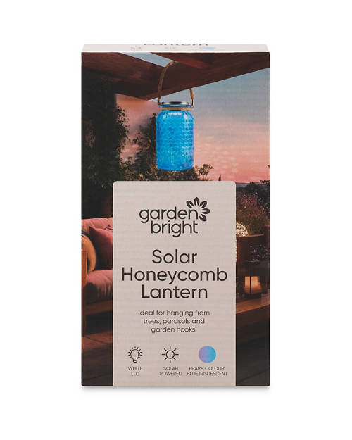 Front shot 2, Solar Honeycomb Lantern