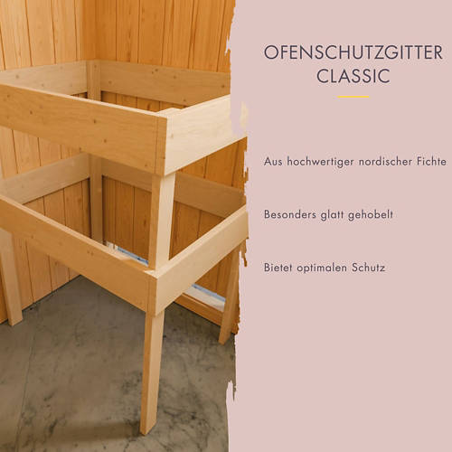 Details 4, Karibu Saunahaus Melo 6 anthrazit Außensauna inkl. 9 kW Ofen