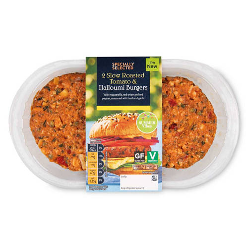 Tomato & Halloumi Vegetable Burgers