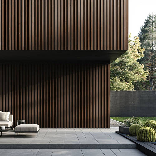 Lifestyle 1, WPC Fassadenverkleidung DUVAR 10m² nussbaum