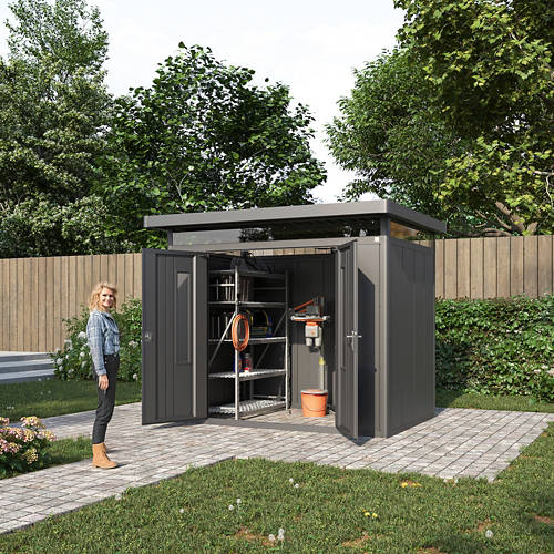 Lifestyle 2, Modernes Metallgerätehaus Elias 2618