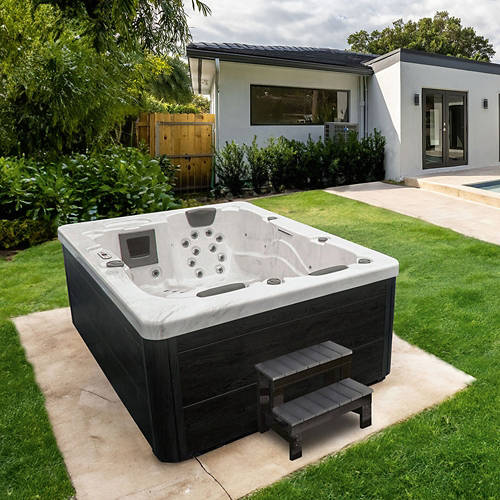 Lifestyle 1, Outdoor Whirlpool White Marble Deluxe