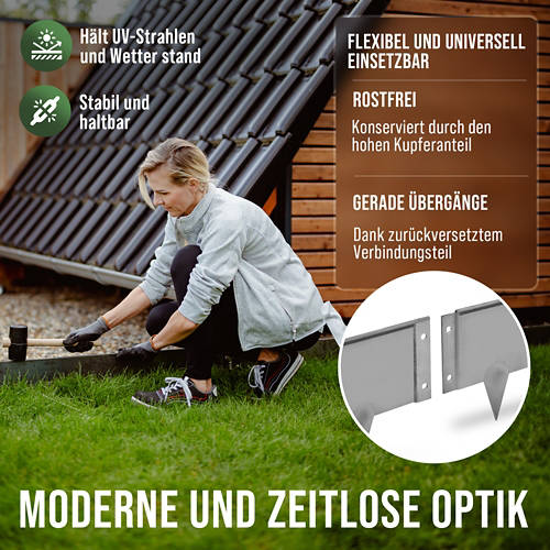 Details 3, Rasenkante Cortenstahl