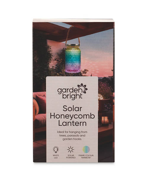 Front shot 2, Solar Honeycomb Lantern