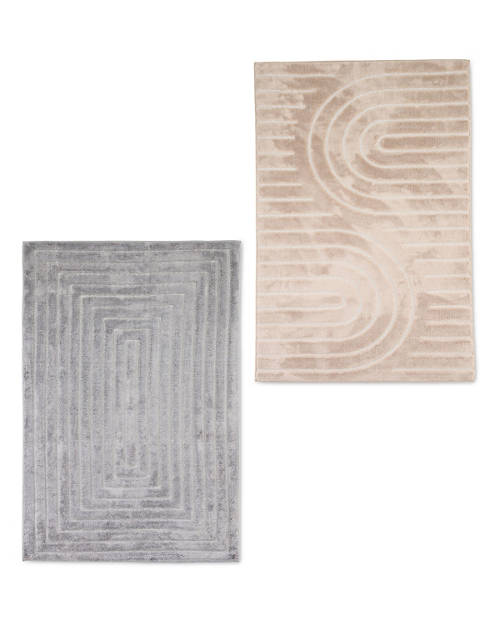 Group 1, Jacquard Carved Rug