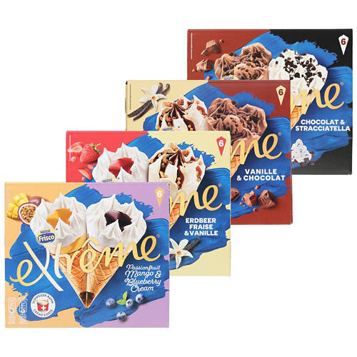 Gruppe 1, Extrême Cornets, Stracciatella-Schokolade