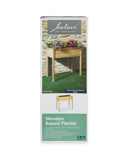 Front shot 2, Wooden Raised Planter