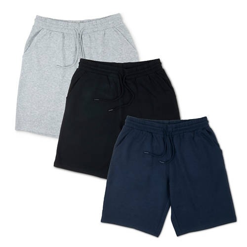 Gruppo 1, Pantaloncini felpati da uomo, nero, L