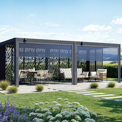 Lifestyle 2, Designpergola Aluminium Nero