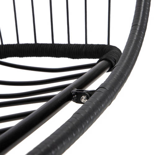 Details 4, Hängesessel LOMA, 2 Sitzer Schwarz