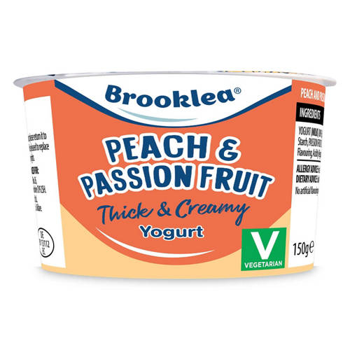 Front shot 2, Peach & Passionfruit Flavour Thick & Creamy Yogurt