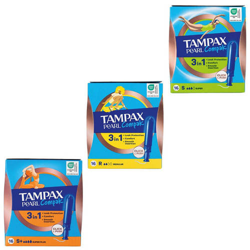 Group 1, Regular Tampax Compak Pearl