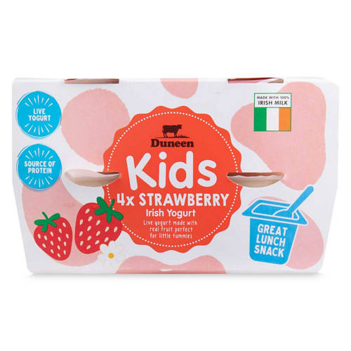 4 Pack Strawberry Kids Yogurt