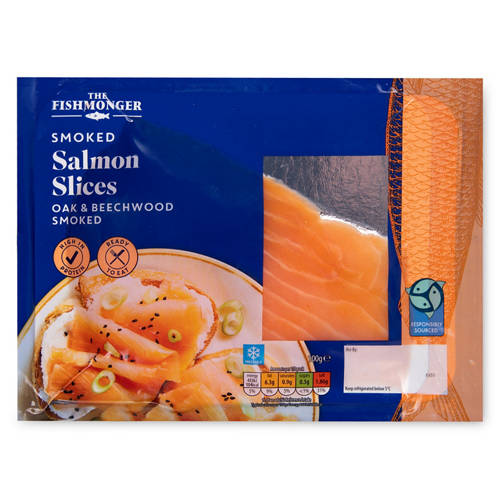 Oak & Beechwood Smoked Salmon Slices
