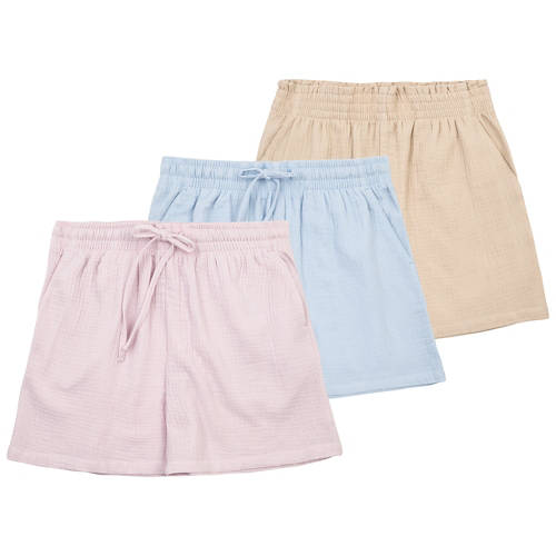 Gruppe 1, Dame-Shorts, Musselin, Beige, Gr. S
