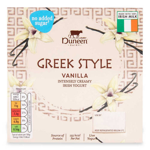 Vanilla Greek Stirred Yogurt 4 Pack Product Image Front shot 01