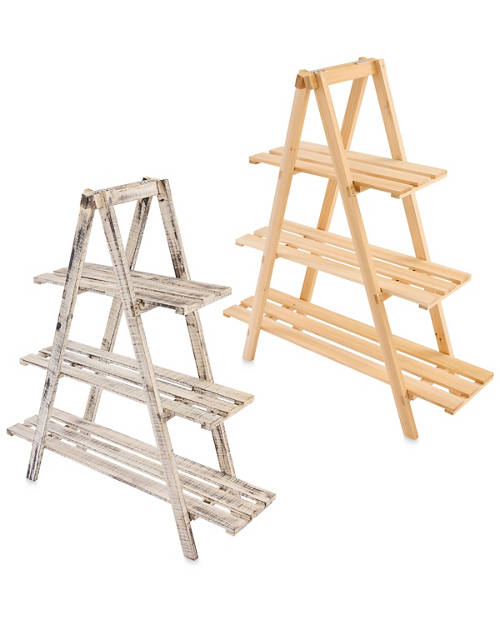 Group 1, Wooden Plant Ladder Stand