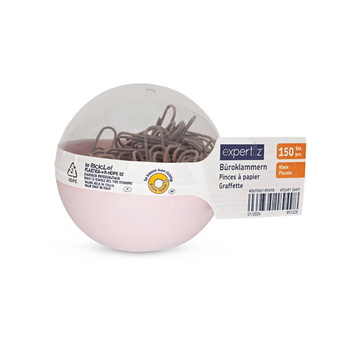 Vista frontale 1, Assortimento di accessori d'ufficio, PC piccolo, rosa