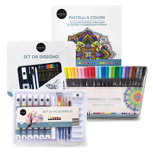 Groupe 1, Crayons à dessin/set d’artiste, dessin