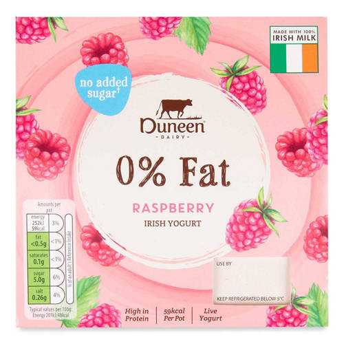 Raspberry Fat Free Fruit Yogurt Product Image Front shot 01