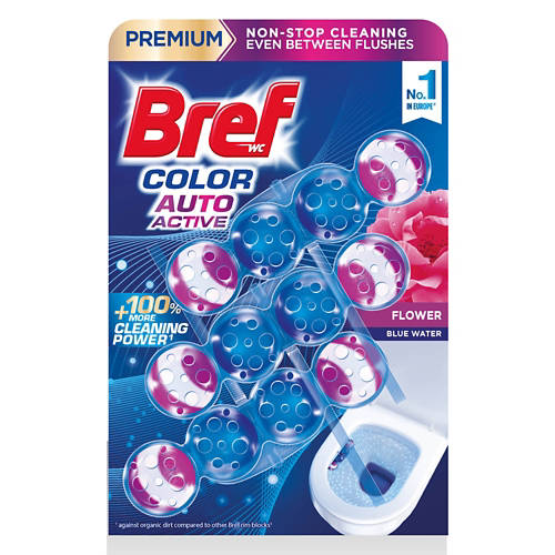 Elölnézet 1, WC-frissítő Color Aktiv, 3 darab