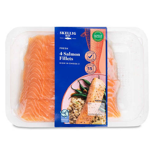 4 Salmon Fillets 440g