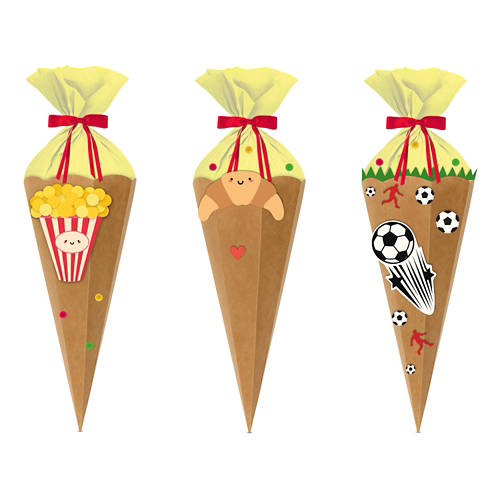 Dettagli 1, Kit per realizzare il cono scolastico, snack
