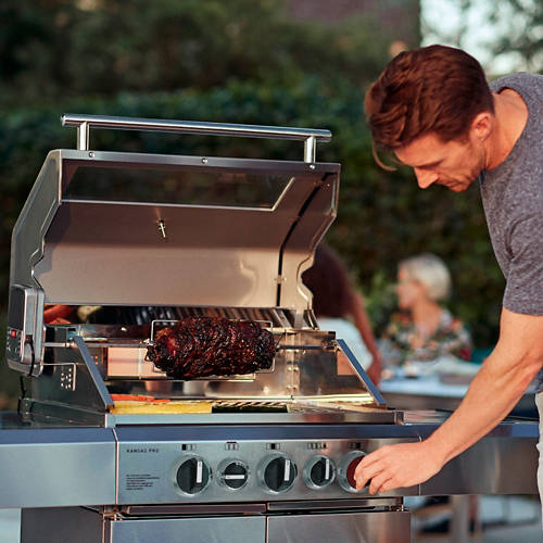 Lifestyle 4, Gasgrill Kansas Pro 3 SIK Turbo II inkl. Wetterschutzhülle