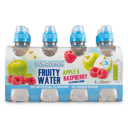 Front shot 2, Apple & Raspberry Fruity Water Drink 8 Pack