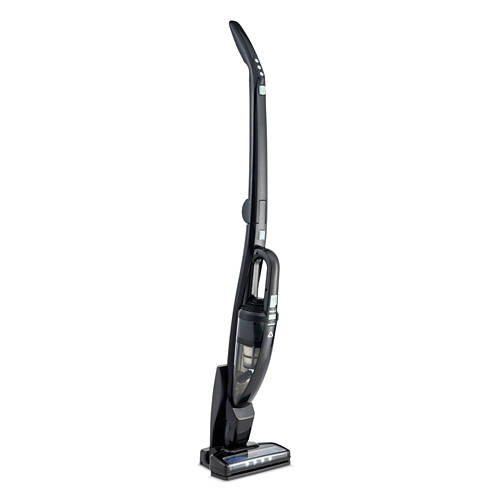 Vue de face 2, Aspirateur 2 en 1, noir