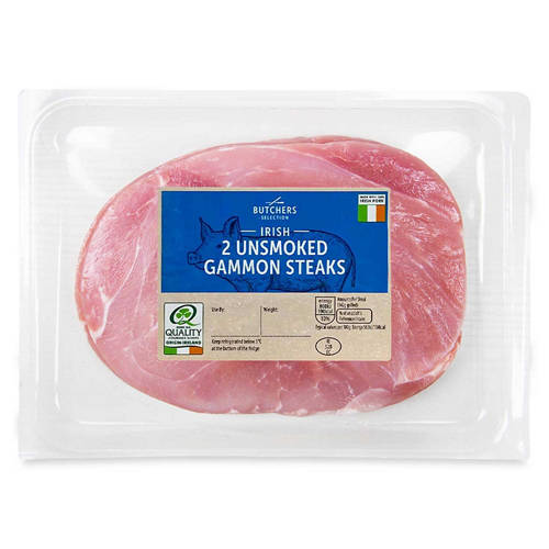 Unsmoked Irish Gammon Steaks 340g