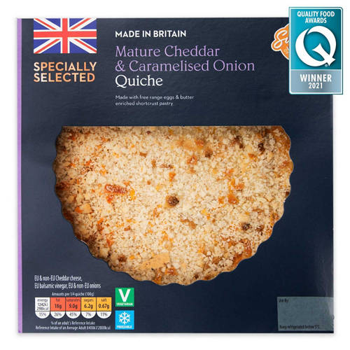 Cheddar & Onion Quiche