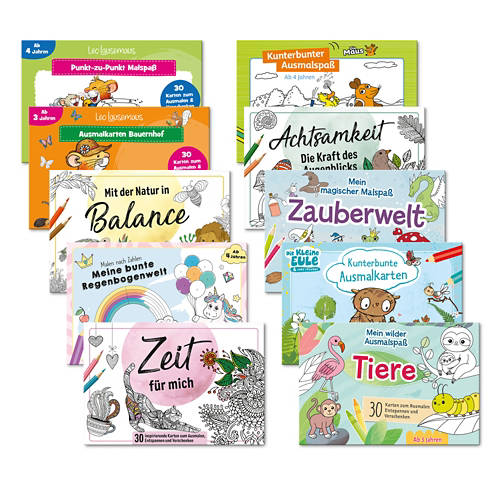 Gruppo 1, Cartoline da colorare, Leo Lau da colorare