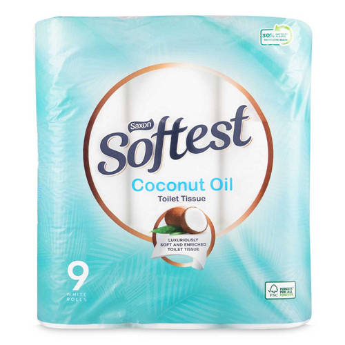 Coconut Oil Toilet Tissue 9 Pack
