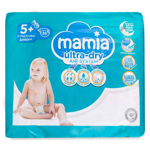 Ultra-dry Air System Size 5+ Nappies