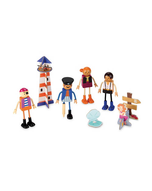 Details 1, Wooden Characters Family Set